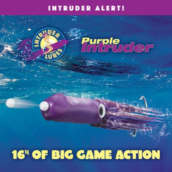 dildo fishing lure, intruder purple, the intruder dildo